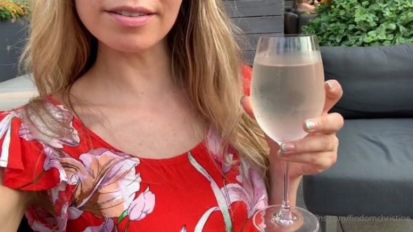 findomchristine - Cheers from your favorite brat on a gorgeous rooftop