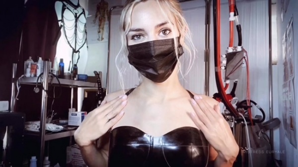 Mistress Euryale - French - Black Latex Glove Fetish JOI
