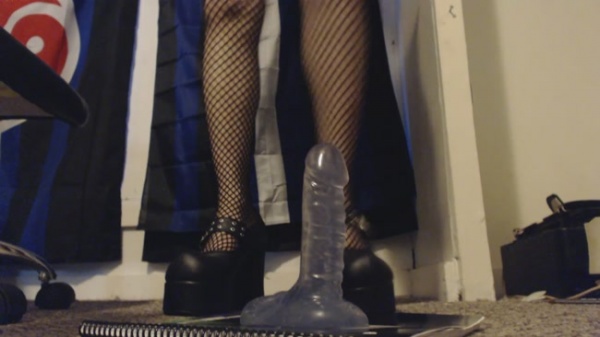Miss Alice the Goth - Goth Girl in Heels Steps on Your Cock