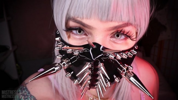 mistressbijoux - Goth PVC Mask Worship
