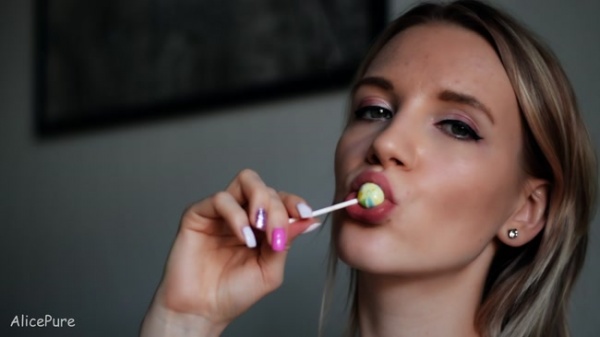 Alice Pure - lollipop licking