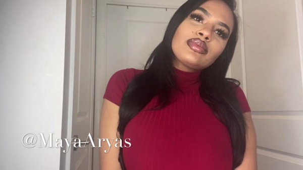Maya Aryas - Bosses Daughter Makes You Eat It