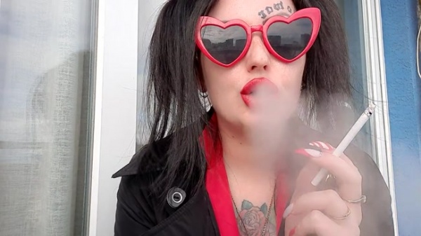Dominatrix Nika - Sexy Smoking Fetish. Mistress Smokes 2 Cigarettes