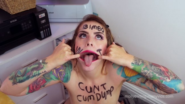 Molly Darling - Stupid Bimbo Degrading Makeup Tutorial