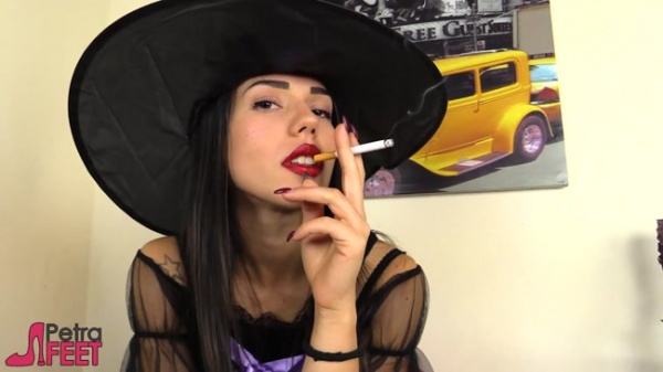 CosplayFeet - Stunning Petra Dressed In a Cosplay Witch Costume With Black Stockings