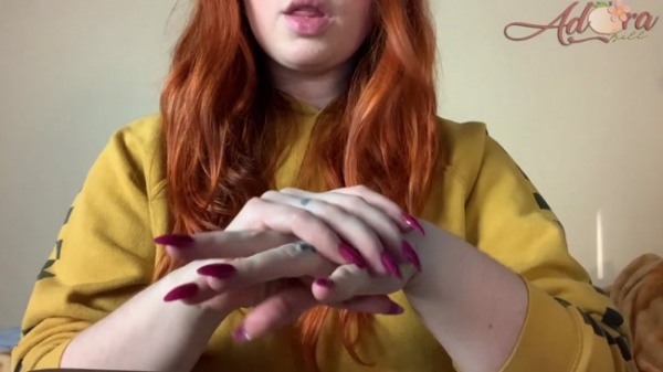 Adora bell - Pink Glittery Nails and Lotioned Hands