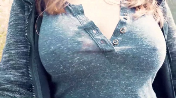 Lorena Brink - Bouncing Boobs In Shirt While Walking 2 Braless