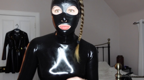 Goddess Lexi Chill - Shining My New Latex Hood For The First Time