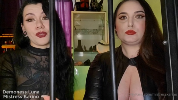 Mistress Karino - We Locked You In Our Cage To Get Out Of It You Have To Comp