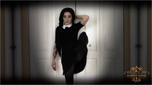 Kristie Bish - Wednesday Adams Pantyhose Tease Femdom