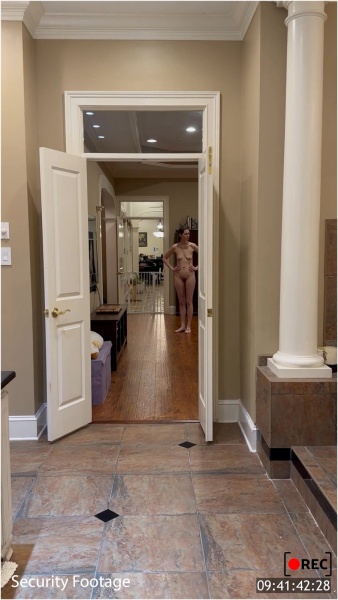 lucyaura - Security Camera Style Voyeur Searching for Home Intruder
